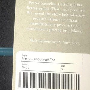 Everlane The Air Scoop Neck Tee (small)